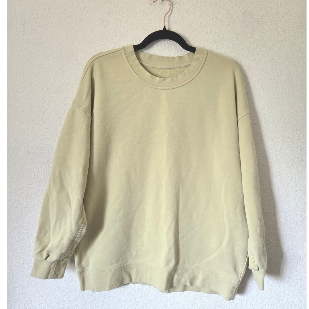 Lululemon 10 Perfectly Oversized Crew Womens Dew Green Sweatshirt LW3DFMS - Picture 2 of 10